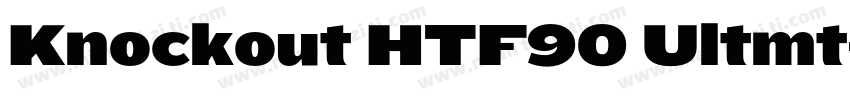 Knockout HTF90 Ultmt字体转换